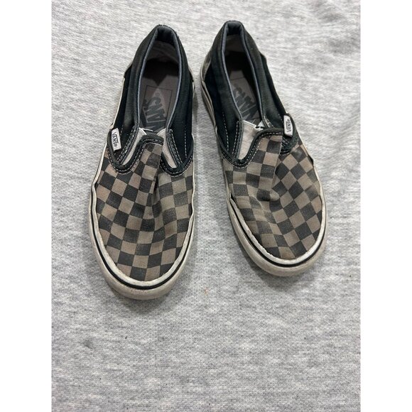 Vans Athletic Shoes Women's Size 5 Causal Check Slip On Black - Picture 1 of 6
